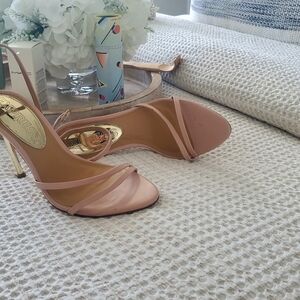 Elegant Pink Strappy Heels